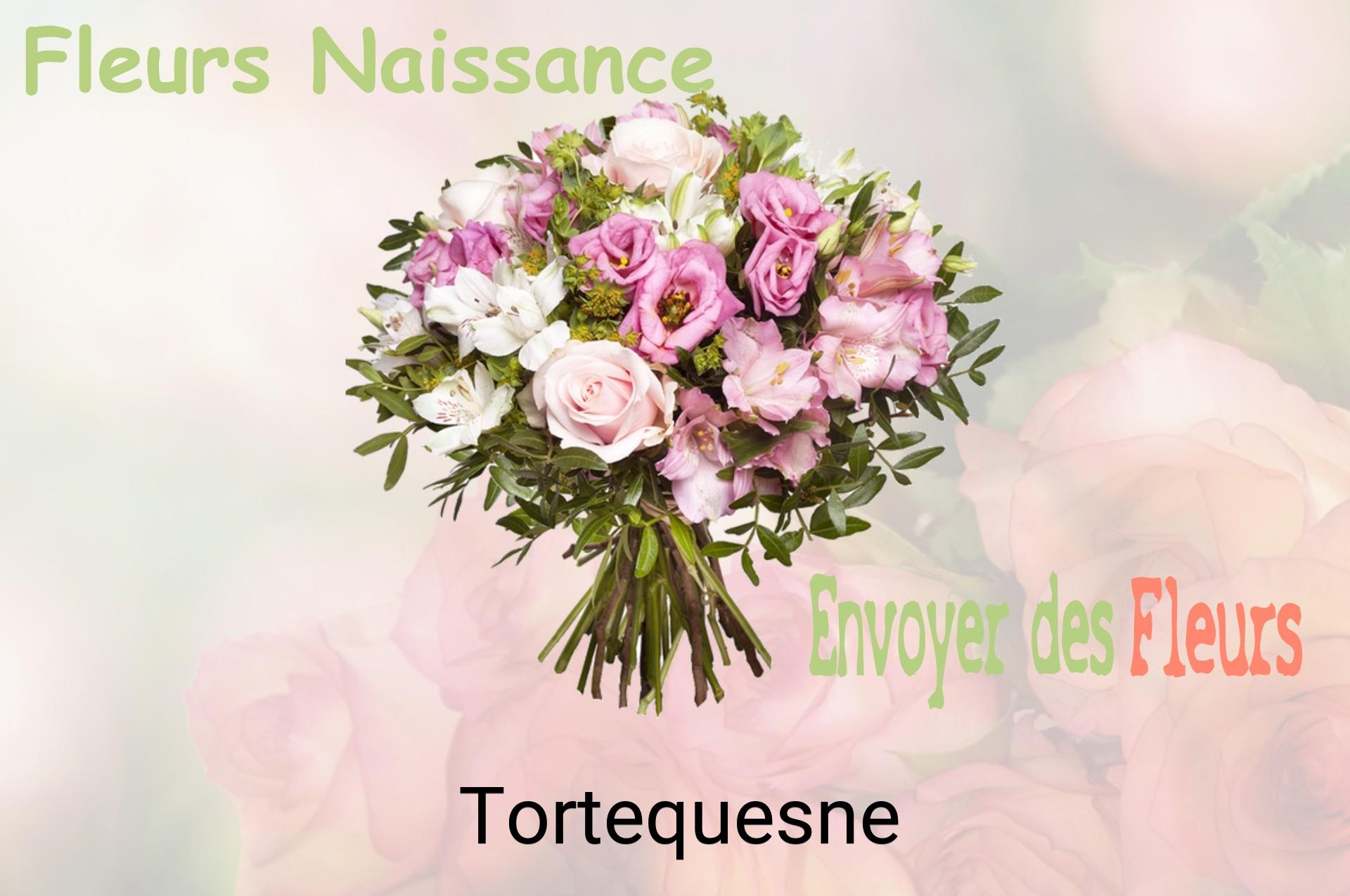 Bouquet de fleurs de naissance livré à Tortequesne